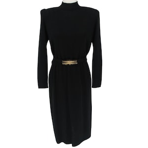 St John Black Dress - Etsy St John Black Dress - Etsy