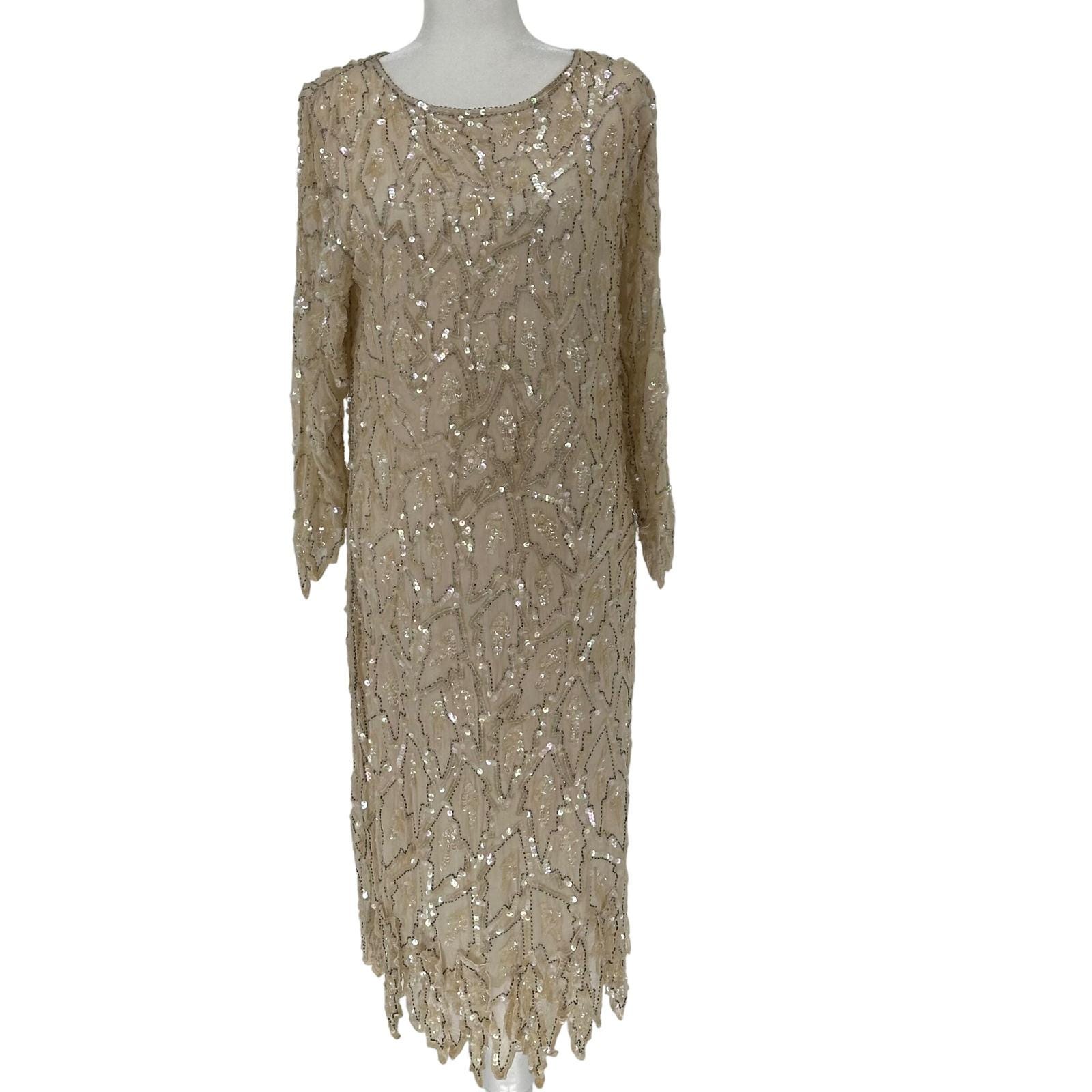 Gold Sequin Shift Dress - Etsy