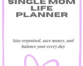 Single Mom Life Planner Bundle: Budget, Debt, Self-Care (PDF)