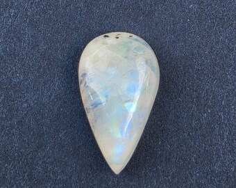 Natural Labradorite Rainbow Moonstone 9.35 Cts Pear Shape Loose Gemstone | Certified Healing Crystal Stone 18.61 x 10.83 x 6.23 MM