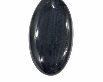 Natural Tiger’s Eye Cat’s Eye Gemstone 32.98 Cts Oval Cabochon | 33.70 x 18.18 x 6.14 MM | Loose Stone for Jewelry Making & Collection