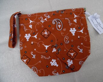 Small Reversible Knitting Project bag, UT