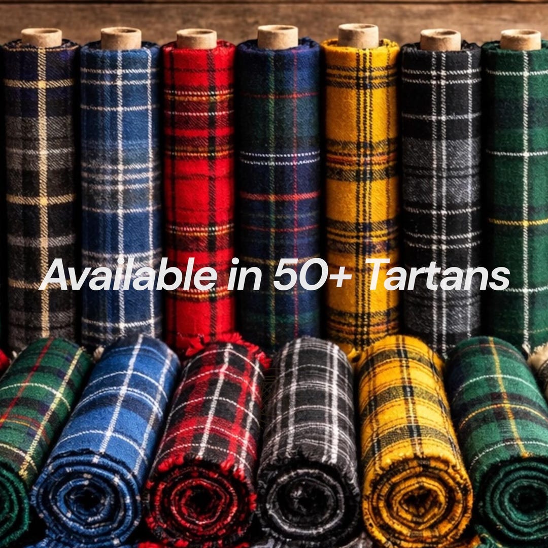 Scottish Tartan Fabric, 13oz Acrylic Wool Plaid, 54" Wide, Sold by the ...
