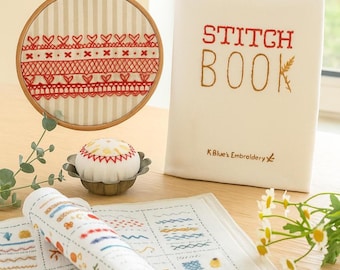 Stitch Book Embroidery Kit For Beginners, Starter DIY Needlework