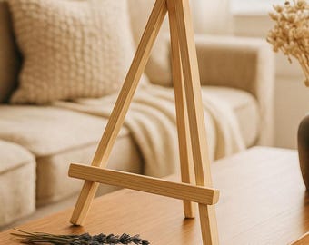 Hölzerne Staffelei: Stickrahmen-Staffelei, Naturholz-Display