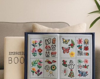 Stitch Book Embroidery Kit for Beginners, DIY Starter Needlework