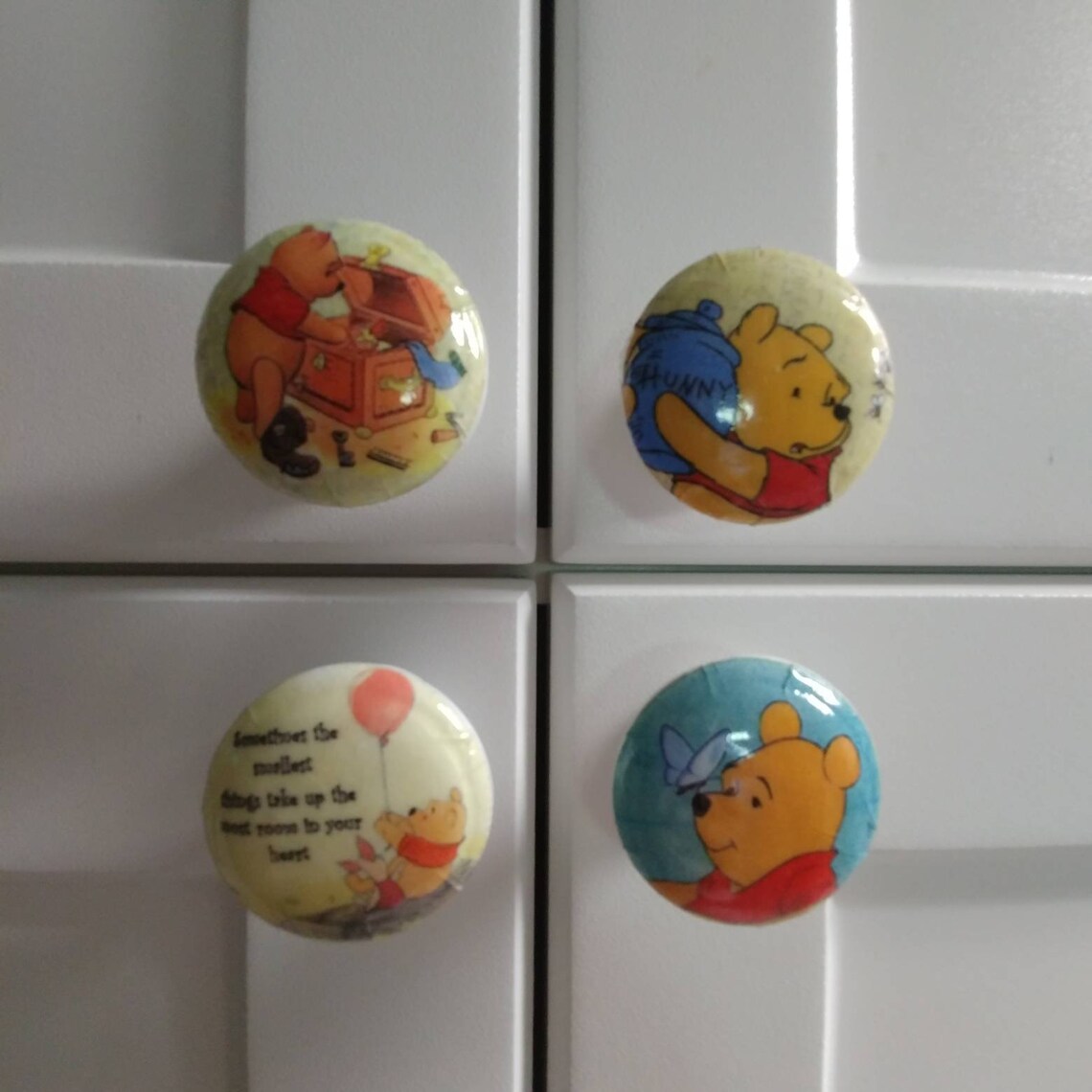 Large Winnie the Pooh Dresser drawer knobs wood knobs Etsy