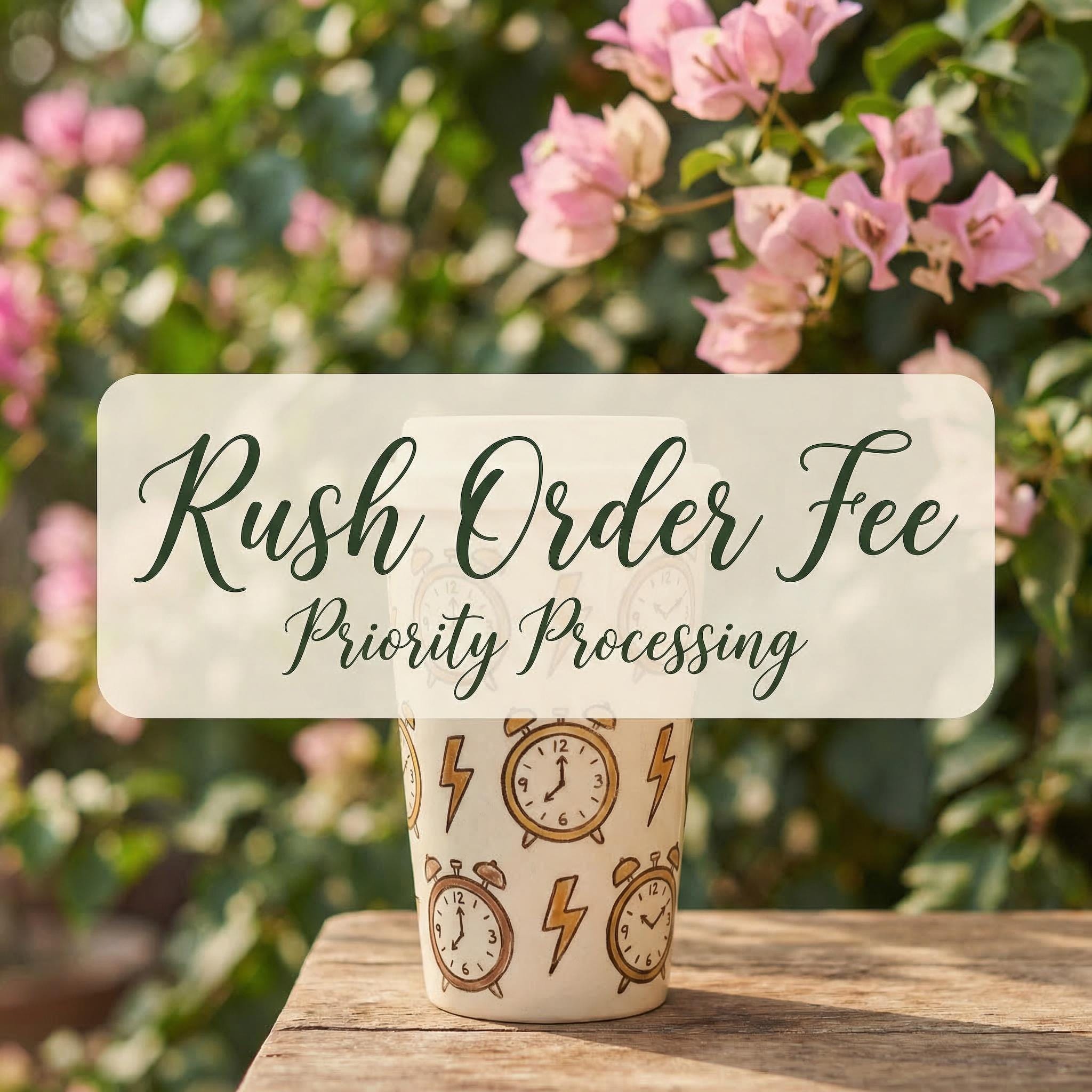 Rush Order Fee - Fast-track Your Custom Ceramic Travel Mug - Etsy
