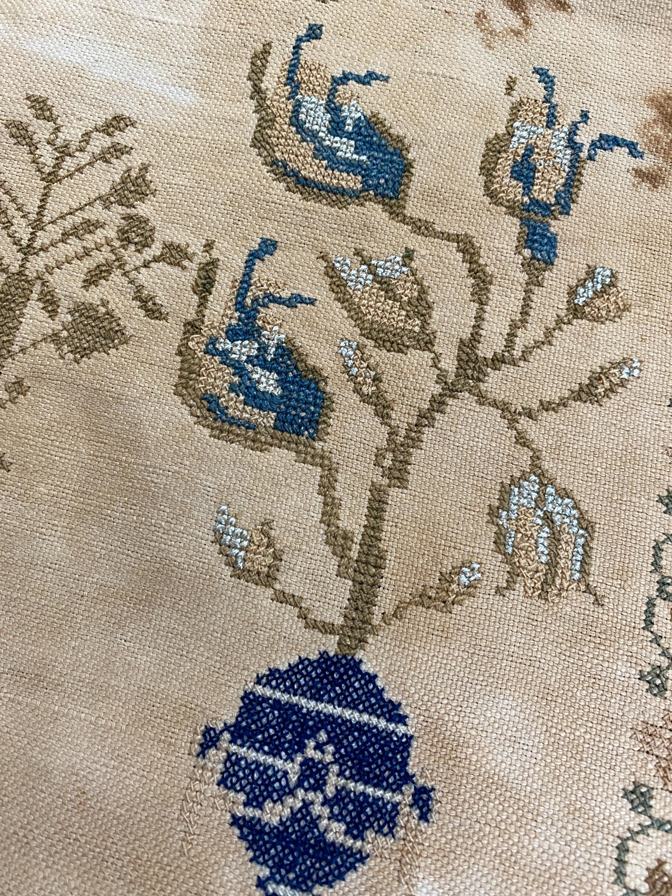 GH 1857 Dutch Antique Sampler Cross Stitch Pattern PDF • Reproduction ...