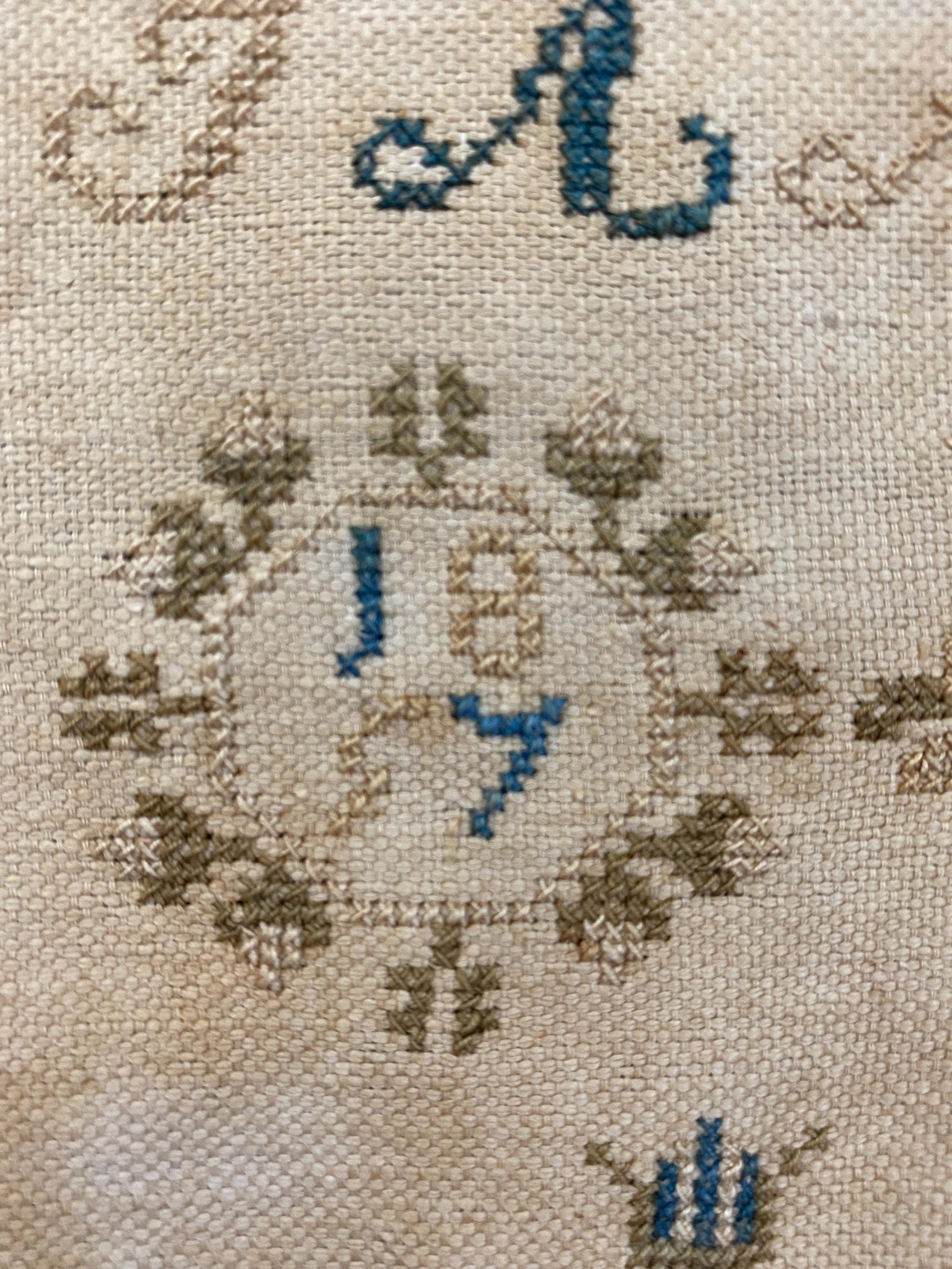 GH 1857 Dutch Antique Sampler Cross Stitch Pattern PDF • Reproduction ...