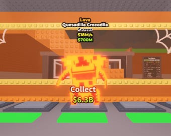 Quesadilla Crocodila Lava 18M/s - Secret - Roblox Steal A Brainrot - Cheapest