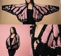 Monarch Butterfly Cardigan Crochet Pattern PDF | Oversized Wing Sweater | DIY Nature Fashion | Gift for Crocheter | Digital Download