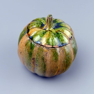 Majolica-pompoenpot