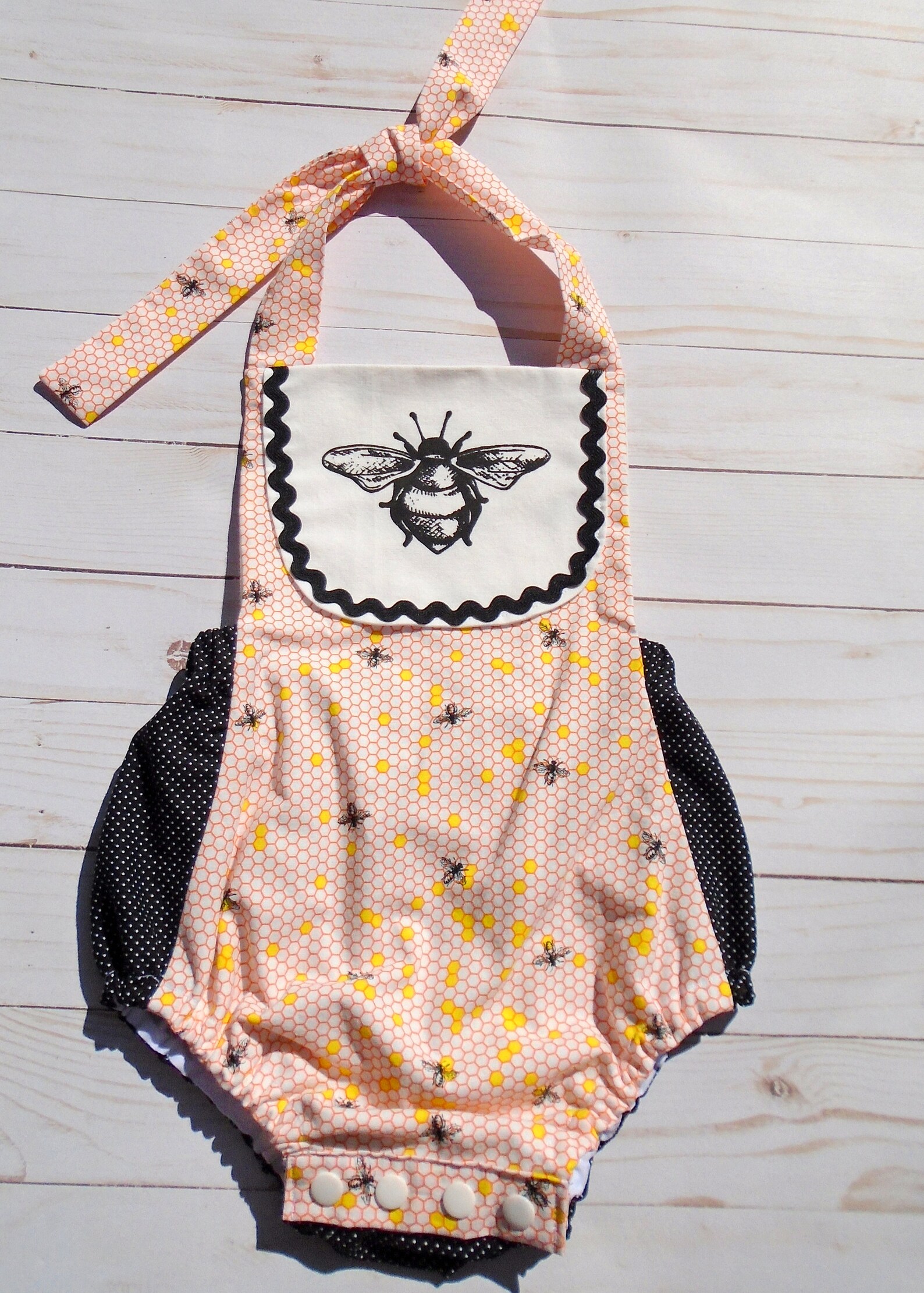 Honey Bee Baby Romper Queen Bee Romper Bee Birthday Outfit Etsy