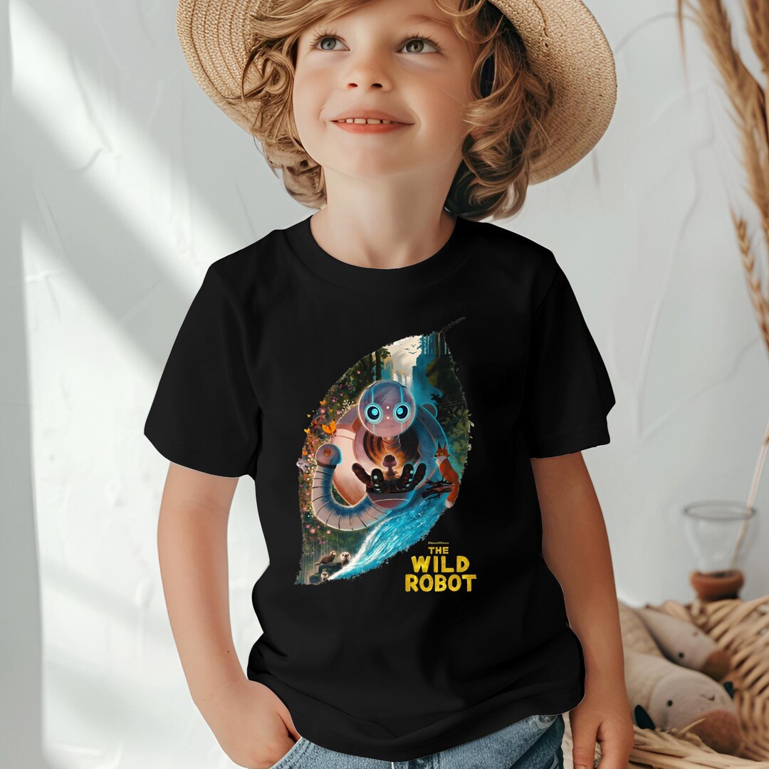 The Wild Robot Roz and Brightbill T-shirt, Kids Shirt Gift - Etsy