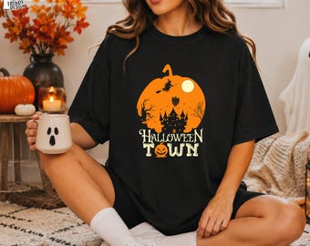 Halloweentown Est 1998 Shirt, Vintage Halloween Town Tee, Spooky Season Shirt, Retro Halloween Shirt, Fall Graphic Tee, Halloween Gift
