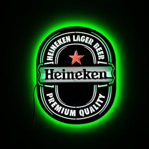 Heineken Light up Sign - Etsy