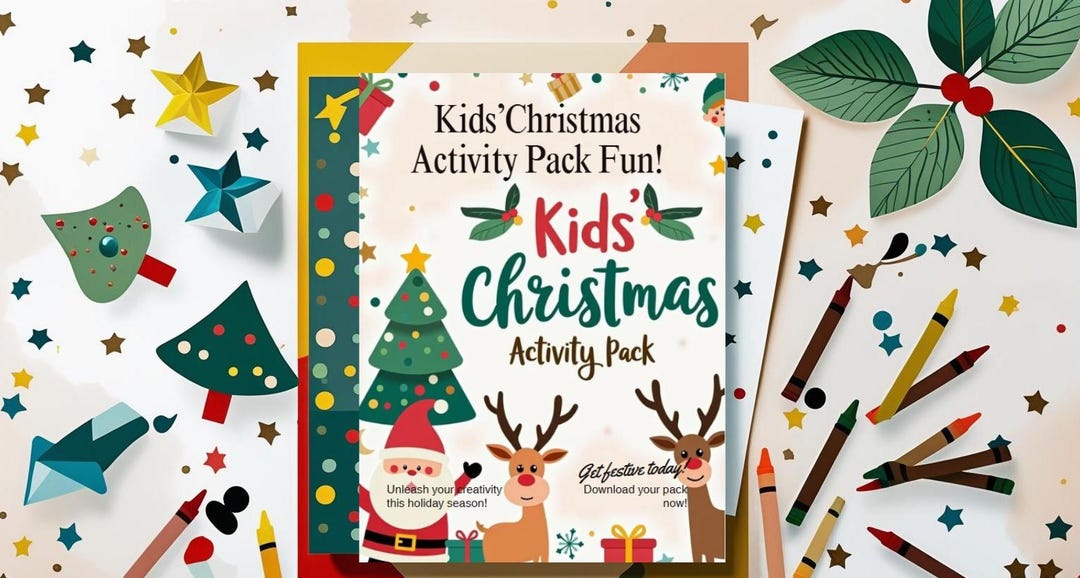 Kids Christmas Activity Pack: Printable Holiday Games (PDF) - Etsy UK
