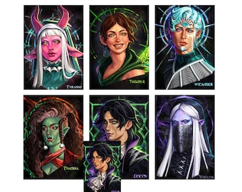 Retratos de la campaña 4 de Critical Role