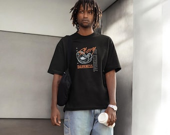 Story Darkness Graphic Tee – Dark Aesthetic Unisex T-Shirt, Moody Grunge Streetwear, Emotional Minimalist Graphic Shirt, Gothic Style Top