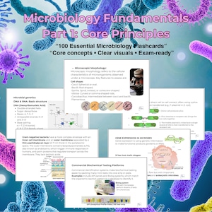 Tarjetas didácticas de microbiología: conceptos fundamentales (parte 1)
