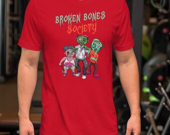 Funny Halloween Zombie Shirt | Broken Bones Graphic Tee | Spooky Season Shirt | Halloween Costume Gift
