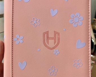Pikachu Floral Binder | Pastel Pink Custom Pokémon-Inspired Card Binder