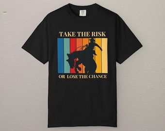 Retro Western Cowboy Shirt, Bucking Bronco Rodeo Tee