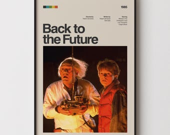 バック・トゥ・ザ・フューチャー映画ポスター 高品質ウォールアート A4