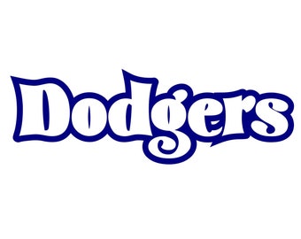 Dodgers Retro SVG File, Cut File