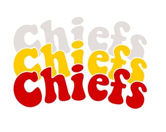 Chiefs Bubble Arched SVG File, Cut File