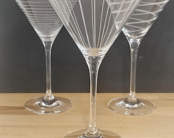 Vintage Mikassa Martini Glasses | Set of 3
