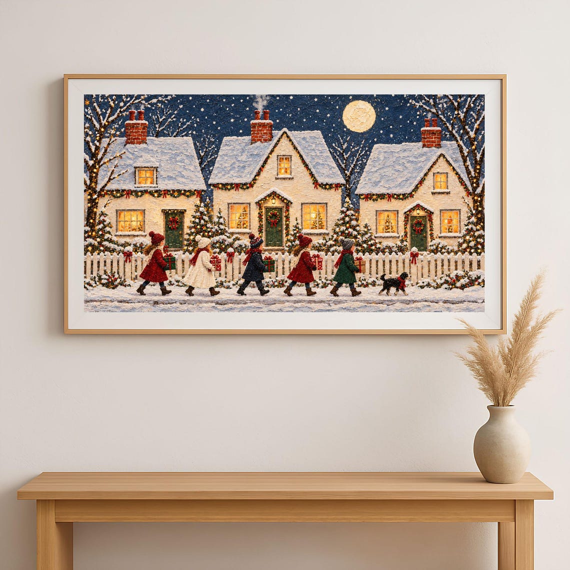 Winter Village shown in a room