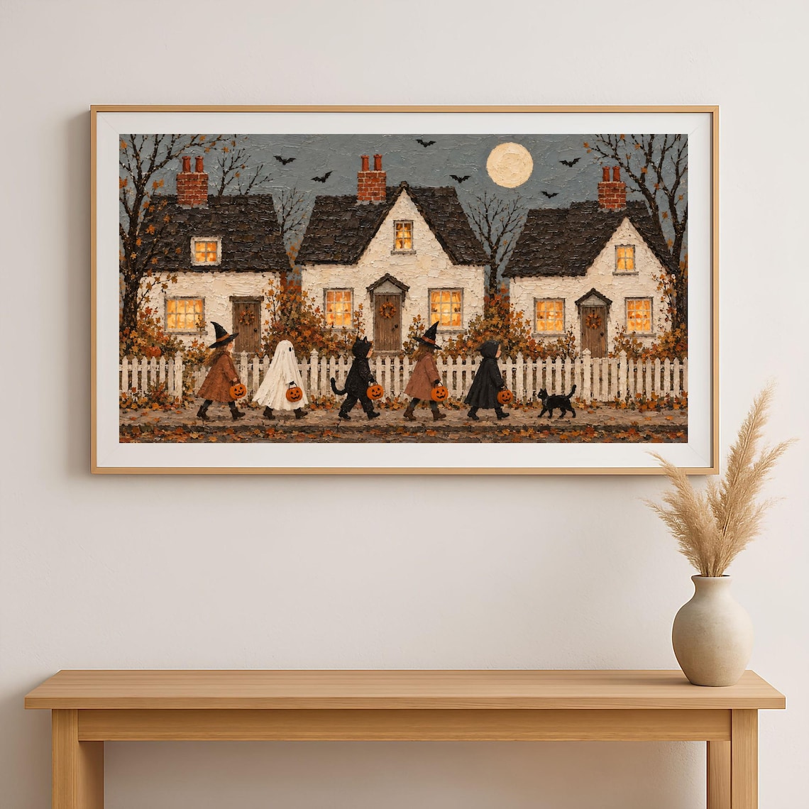 Halloween Trick-or-Treat Parade shown in a room