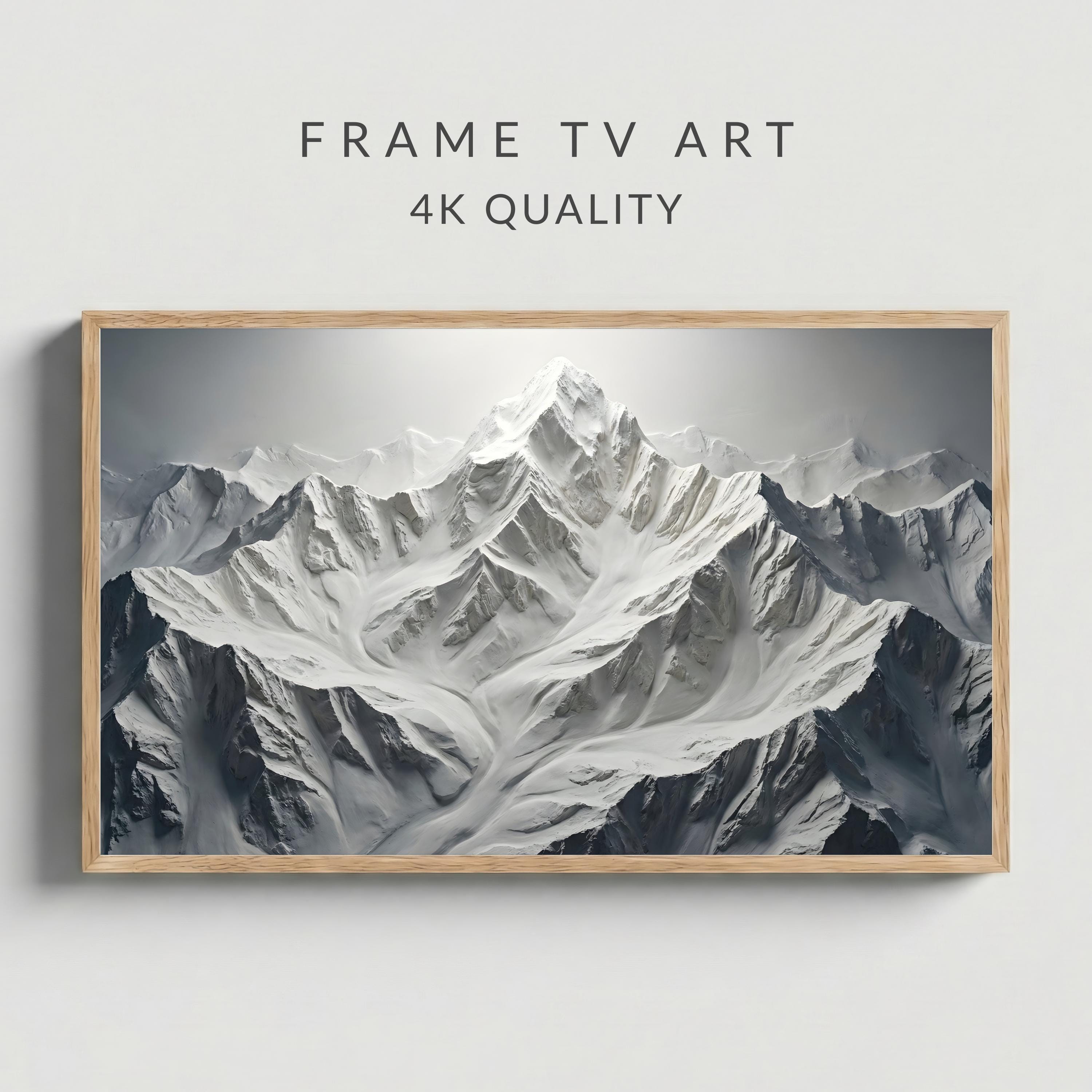 Tableau Moderne Art Image Imprimée Sur Toile Canevas Lac Montagnes Geometrie 3 120x80