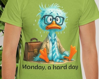 Funny Office Burnout Shirt Stressed Duck Tee Gift Coworkers Adults Work Humor Casual Style