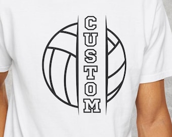Personalized Volleyball Shirt – Custom Name Team T-Shirt, Comfort Colors Style