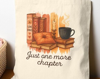Borsa tote per amanti dei libri, regalo di lettura, illustrazione letteraria, comoda borsa in tela per topi di biblioteca