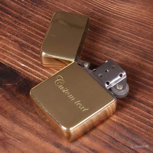 Engraved Lighter With Zippo Gift Box - Windproof Personalized Lighter - Gift For Boss