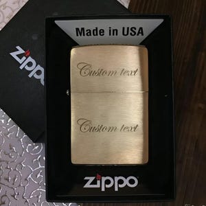 Custom Windproof Lighter With Gift Box - Engraved Zippo - Memorable Gift