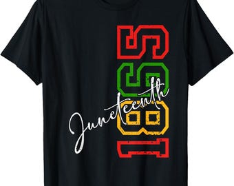 Juneteenth 1865 Frihetsdagen 19 juni Svart historia T-shirt