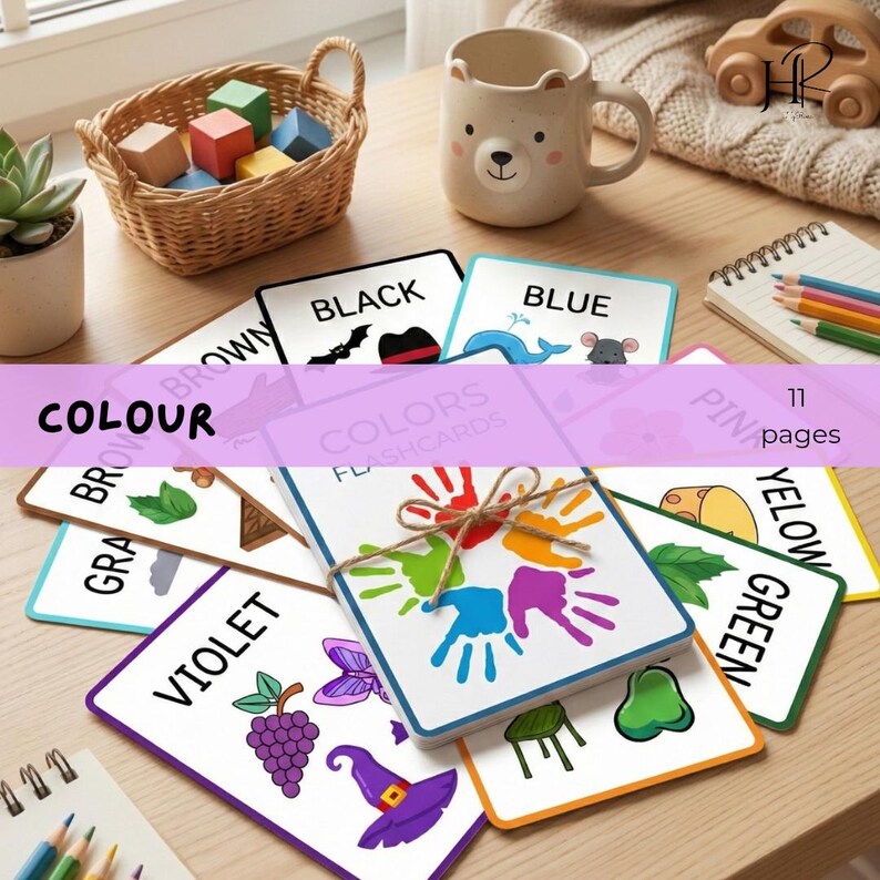 Color Flashcards for Kids | Printable Learning Cards (digital Download ...
