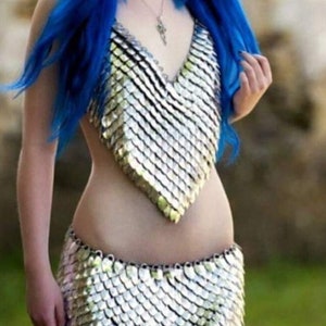 Dragon Scales Top and Skirt Fantasy Armor