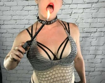 Chainmaille Top with Japanese Weave