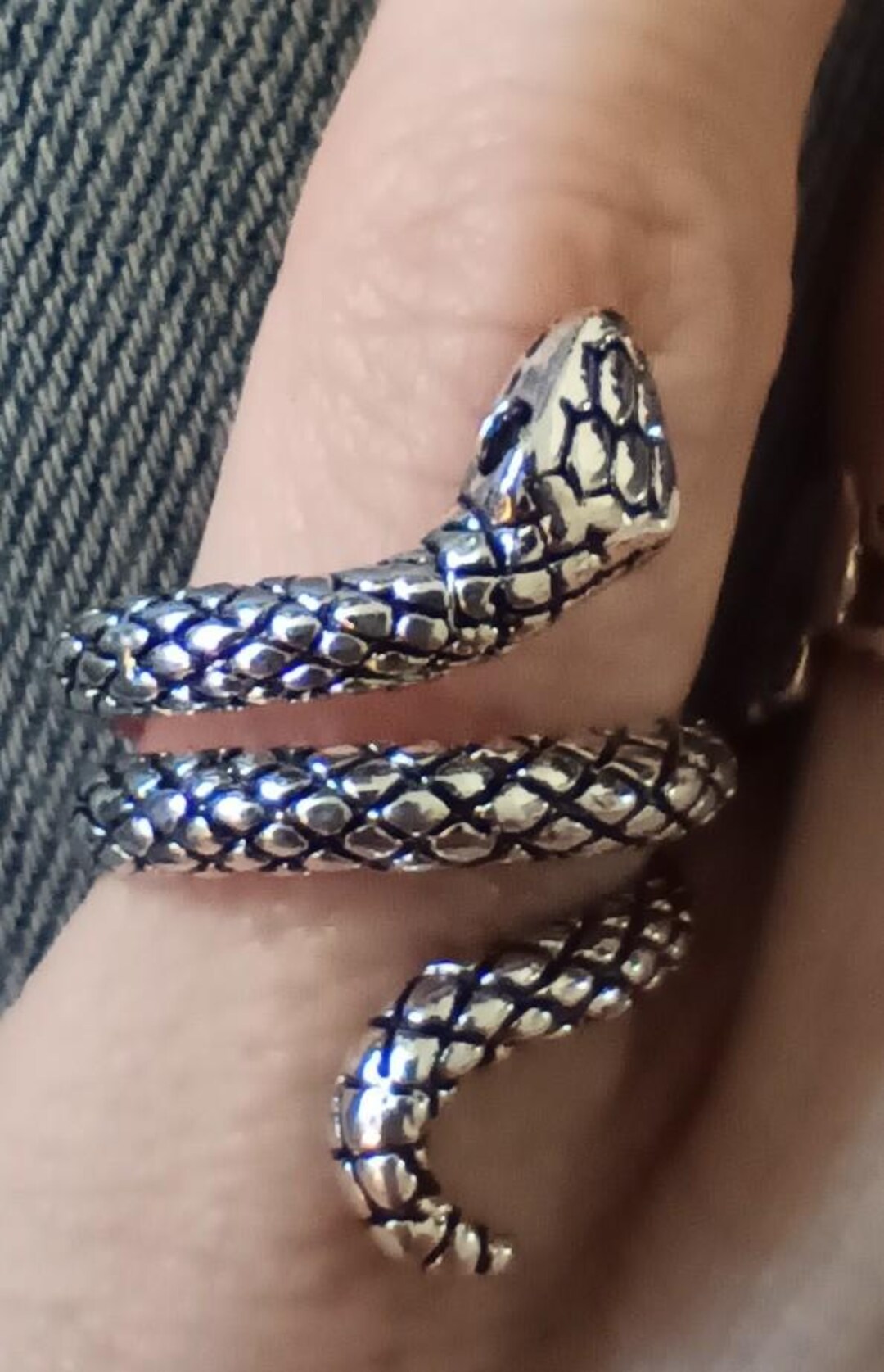 Adorable Adjustable Snake Pinky Ring - Etsy