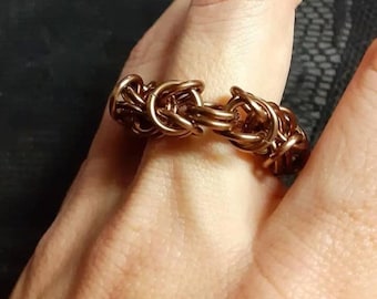 Byzantine Weave Chainmaille Rings