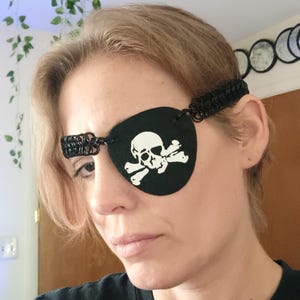 Chainmaile band  Pirate patch