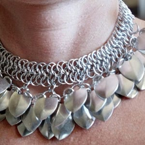6in1 Chainmaille Choker with Scales
