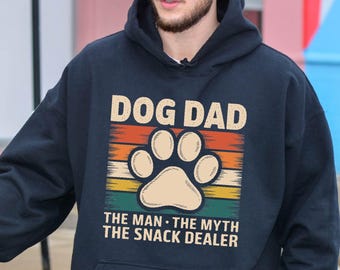 Funny Dog Dad Sweatshirt, Dog Dad Hoodie, Dog Owner The Man The Myth Dad Fathers Day Present, Cute New Dog, Best Dog Dad Ever Crewneck Sweat