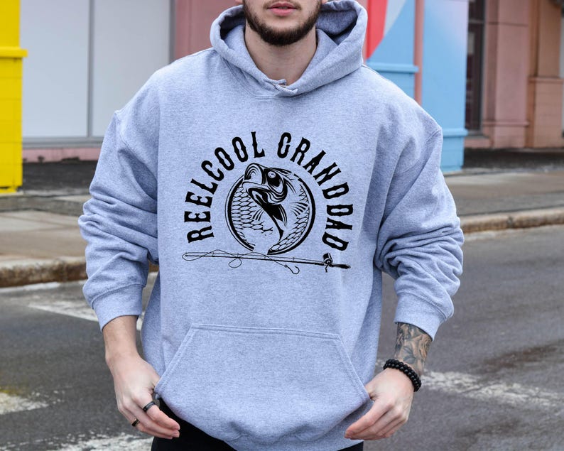 Reel Cool Dad Hoodie, Fishing Dad Sweater, Fathers Day Gift, Dad Birthday Gift, Fisherman Sweatshirt, Dad Fisherman Christmas Gift Sweater bild 11